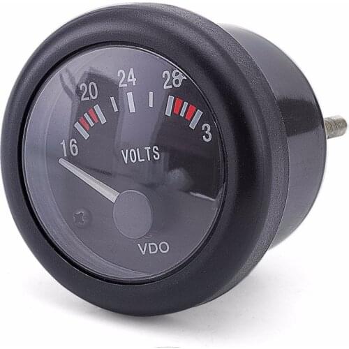 VDO Voltage Gauge 12V/24V Optional For Generator Meter Tester Size 52mm