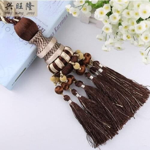 XWL New 1Pair Curtain Hanging Belts Ball Window Decor Curtain Accessories Strap Tassel Tieback Buckle Lashing Bandage Home Decor