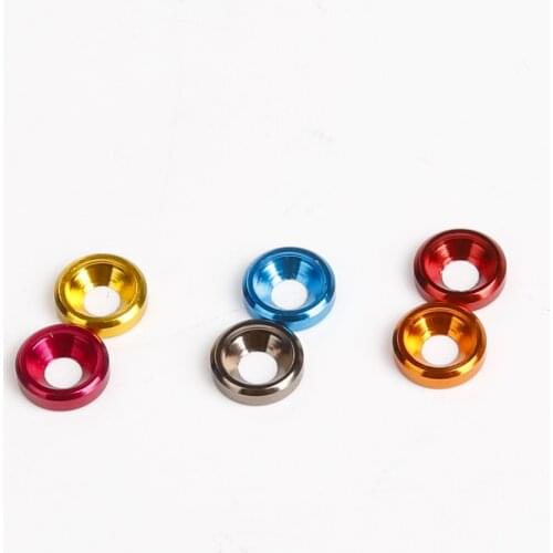 1PCS M3 Aluminum Washer Nut Alloy Flat Cone Cup Head Screw Gasket For 1/10 RC Car FPV Drone Quadcopter Parts