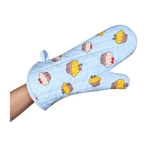 1PC Microwave Oven Gloves Kitchen Cooking Cotten Oven Mitts High Temperature Non-slip Glove Thickening Protect Hand LB 216