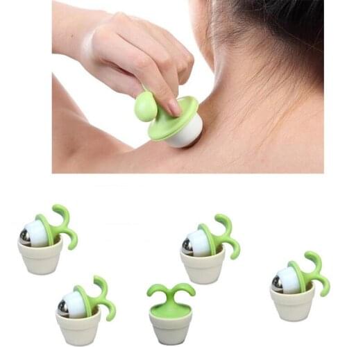 1Pc Massage Lymph Flower Pot Massagers Flower Seedling Potted Ball Small Portable Massagers Cervical Spine Massager Neck Waist