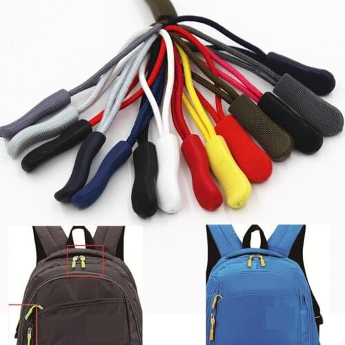 10PCS Zipper Pull Puller End Fit Rope Tag Fixer Zip Cord Tab Replacement Clip Buckle Travel Bag Suitcase Camping Hiking Backpack