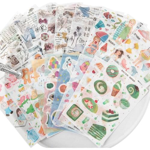 15packs/lot Cute Romantic Store Series sticker DIY Decoration Diary Scrapbooking Stickers Kids Gift Wholesale
