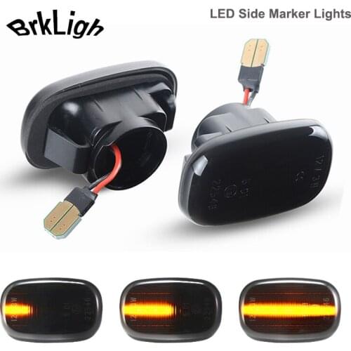2pcs Dynamic LED Side Marker Light Turn Signal Lamps For Toyota RAV4 Corolla Fielder Harrier Paseo Picnic Porte rius Raum Supra