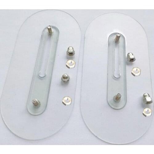 2PCS/lot Adjustable Double Nut Screw Stickers For Wall Shelf Accessories DIY Home Bathroom Wall Decoration