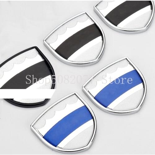 2pcs Letters Logo Shield Emblem Badge Car Side C-pillar Sticker for Volvo C30 V40 V50 V60 V90 S40 S60 S80L S90 XC40 XC60 XC90