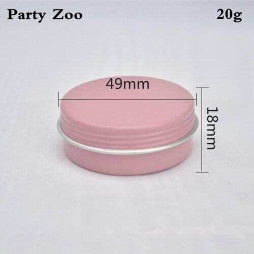 200 X Mini Empty Colorful Cosmetic Storage Jars 20ml Empty Cosmetic Metal Aluminum Tin Containers Wholesale