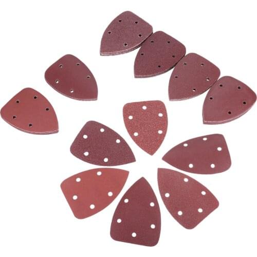 60pcs 5 Holes Sandpaper Auto Metal Wood Furniture Grinding Multi Tools Sanding Pad Grit 40 60 80 120 180 240
