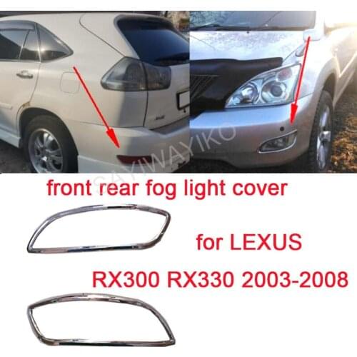 ABS Chrome For Lexus RX300 RX330 2003-2008 front light cover rear light cover fog light cover car accessories car styling