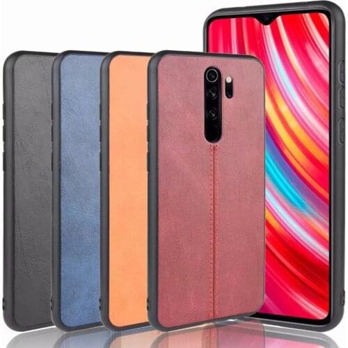 For Xiaomi Redmi NOTE 8 Pro Case Hard PC PU Leather Hard Plastic Phone Case For redmi note 8 Case Back Cover