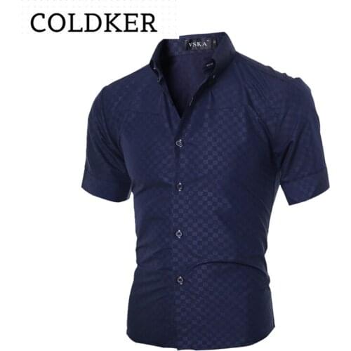 Мужские приталенные рубашки Coldker China At AliExpress