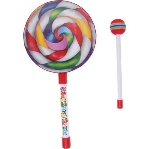 Lollipop Drum Baby Kids Mallet Music Rhythm Instruments for Early Education toy Several Size Available