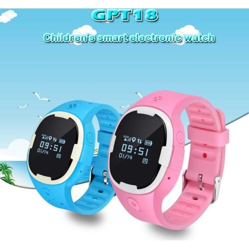 GPT18 Silicone Strap High Accuracy Waterproof Smart Watch GPS Tracker For elder Kids With WIFI LBS Positioning SOS Geo-fence