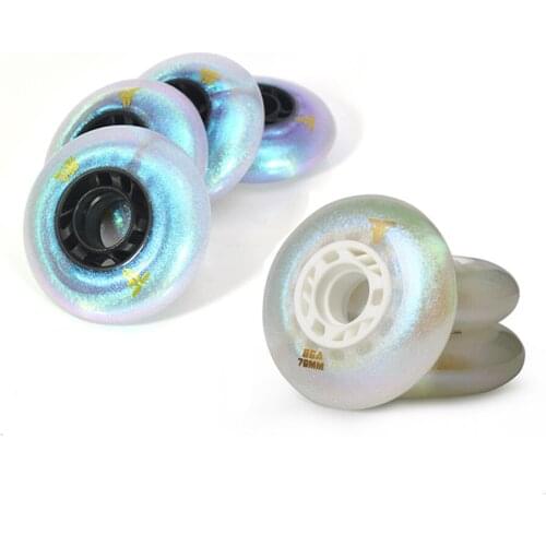 Starry Sky&Galaxy Inline Skates Wheels Resistant 86A Slalom Sliding 72 76 80mm Roller Skating Tires For SEBA Powerslide Patines