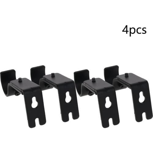 MroMax Guide Rod Bracket Iron Screw Hole Diameter 5mm Suitable Rod Diameter 22.4-25.4/16-19.05mm Curtain Rod Brackets 1/2/4PCS
