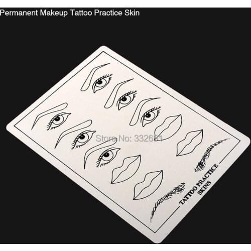 Chuse Tattoo practice skin training skin Set Permanent makeup Eyebrow lips For Beginners tattoo rotary 5pcs/lot Excellent
