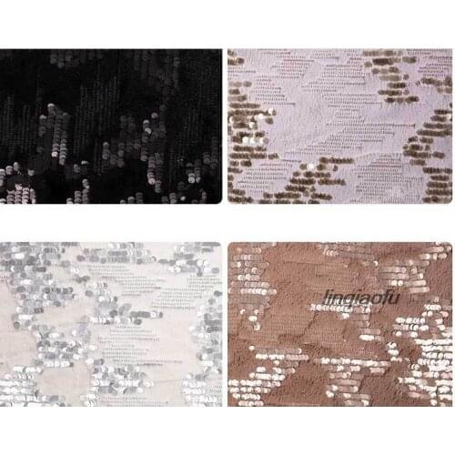 2019 new velvet sequin fabric Sequin embroidered velvet home fabric