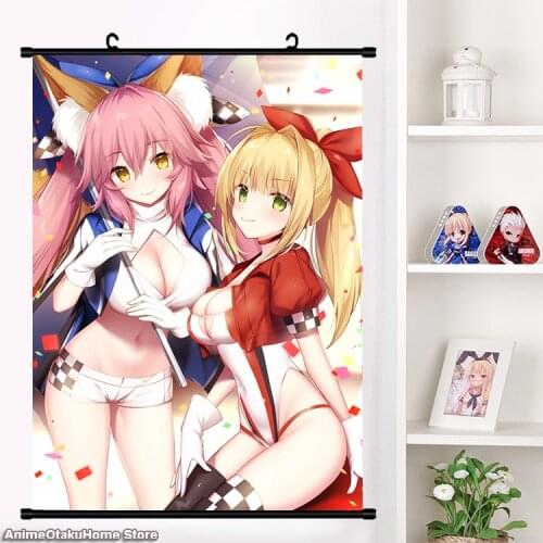 NEW Anime Games Fate/Grand Order Tamamo no Mae HD Wall Scroll Painting Print Poster Home Decor Collectible Art Gifts 60*90 cm