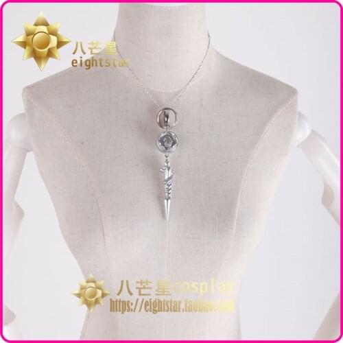 Final Fantasy VIII Snow Necklace with Ring Cosplay Replica Prop Cosplay Charm for Men Jewelry Gift