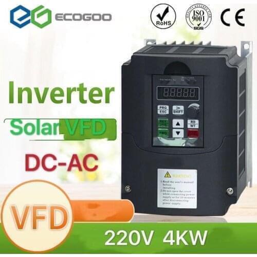 220V 4KW DC Input Solar Photovoltaic Compressed Pool Water Pump Inverter Converter of DC-to-AC 3 Phase Output with MPPT