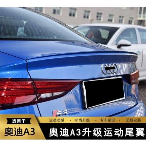 Applied to New 13-20 and Old Audi 19 A3 Refitted S3 Tail，Sports Version，Trunk Spoiler，Samurai