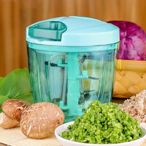 Manual Food Processor Chopper Blender Slicer Safe Free Durable Kitchen Household