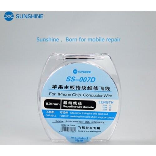 SS-007D Jump Wire 0.01mm 150M Insulation Repair Flying Line Repair For iPhone Chip Conductor Cable Fingerprint Motherboard