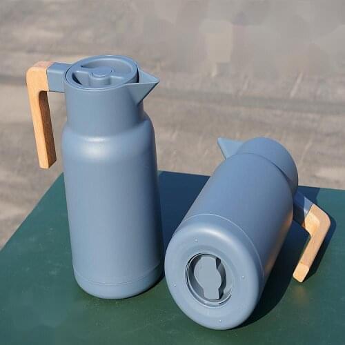 Glass Vacuum Flasks Insulation Thermos 1L Large Household Hot Water Pot Kettle Office Coffee Thermal Warmer Bottles Double Wall