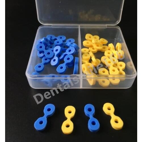 40 Pcs/box Dental Elastic Rubber Fixing Wedges Matrix Matrices Dam Composite