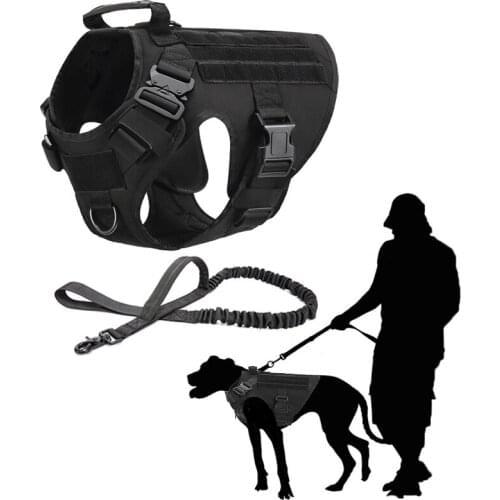 Military Dog Harness Vest No Pull Tactical Harness Vest For Large Dogs Working Training