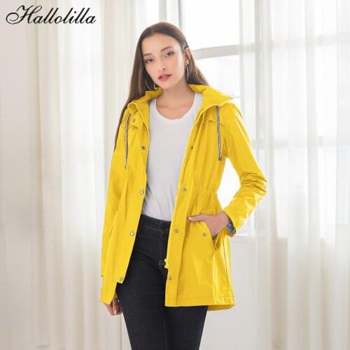 Clothes for Women Trench Coat Fashion Basic Coat Casual Elegant Harajuku Clothes Casaco Winter Coat Women Roupas Hooded Zipper
