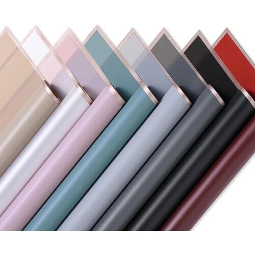 20PCS/pack 60cm Gold-rimmed Flower Wrapping Paper Jelly Film Gift Florist Craft DIY Flower Decoration