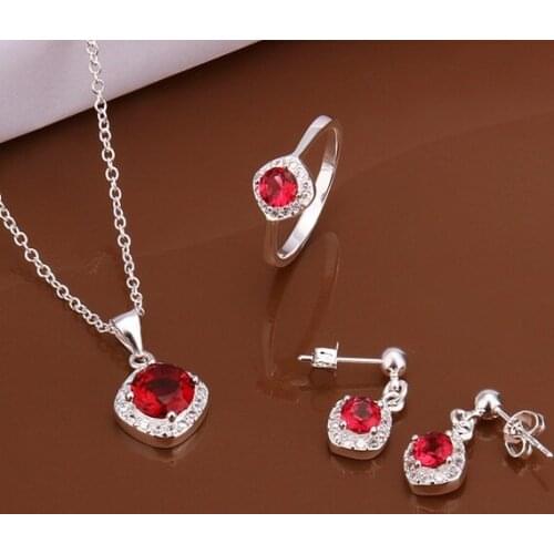 S545 925 sterling silver jewelry set, fashion jewelry set necklace ring earring /avqajmxa gluapdba