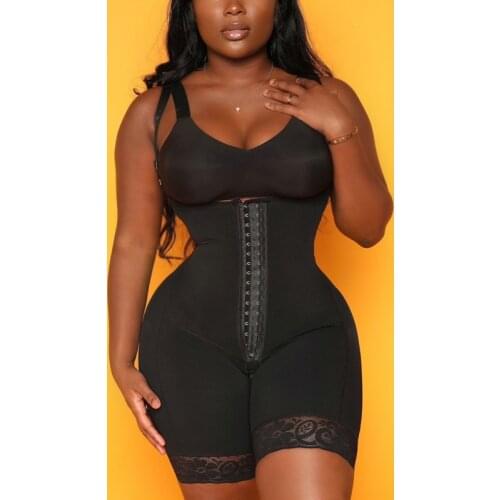 Womens Culotte Gainante High Compression Garments Hour Glass Faja Slimming Fajas Lace Body Shaper