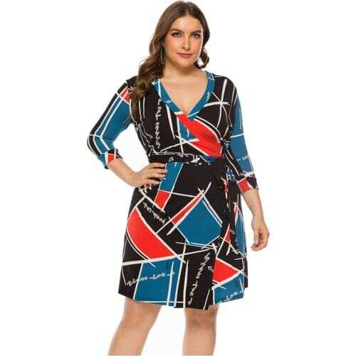 2021 Spring Summer Hot Sale European And American Style Plus Size Dress For Women