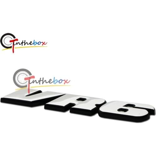 GTinthebox 1PC VR6 Body Rear Car Badge Emblem For Volkswagen Golf Passant POLO CADDY, etc