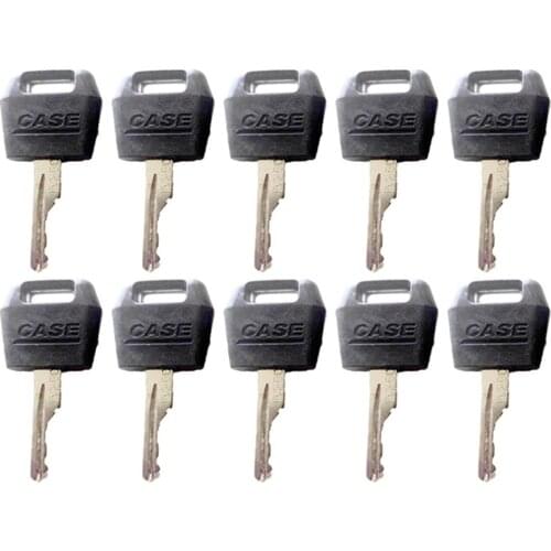 10pc Ignition key Fits Case International Tractor 1835C Skid Steer with Diesel Eng