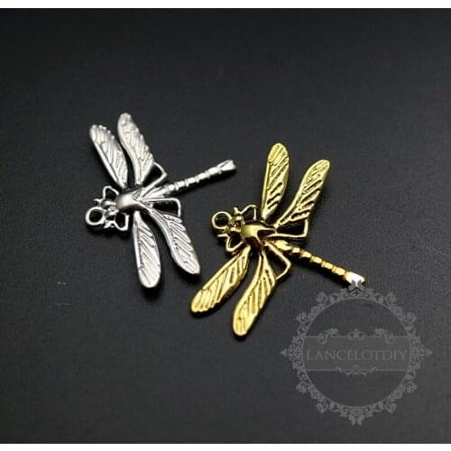 20x25mm small dragonfly bug silver,gold,bronze color brass DIY pendant charm jewelry findings supplies 1850287