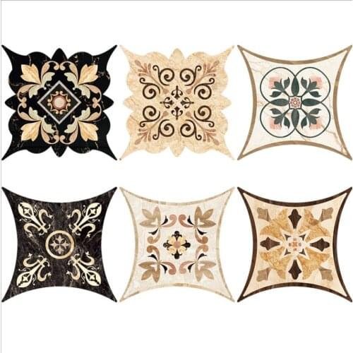 21pcs/set Ceramic tile stickers Waterproof Wall Sticker Self Adhesive PVC Art Diagonal Floor Stickers Home decor