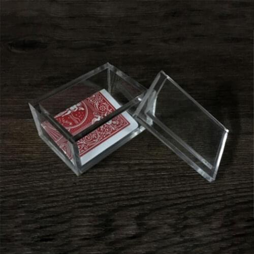 Paragon 3D (DVD and Gimmick) Magic Tricks Close Up Street Magia Card To Clear Box Magie Mystery Box Illusions Gimmick Props