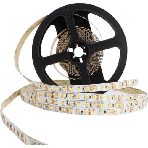 5M High Quality 2835 SMD 120LEDs/m 600 LED Cool White Warm White LED Strip Light Non-Waterproof Free Shipping