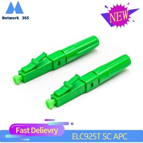 50pcs/lot Fast Connector ELC925T SC APC Single-Mode Optical Fiber quick connector SC APC Fiber Optic Fast Connector