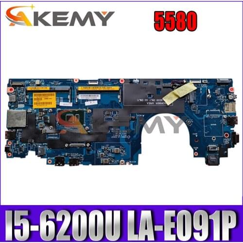 Akemy CDM80 LA-E091P I5-6200U FOR Dell Latitude 5580 Laptop Motherboard CN-00C245 0C245 Mainboard NOTEBOOK PC 100% tested