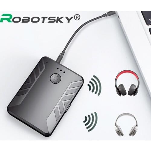 Wireless bluetooth adapter 5.0 can connect two bluetooth earphones, home and car bluetooth receiver transmitter at the same time