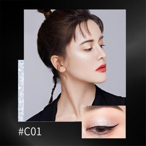 COLORKEY Shiny Eye Liner Pen Metallic Diamond Eyeshadow Palette Long lasting Shimmer Pigmented Liquid Eyeshadow Cosmetics TSLM2
