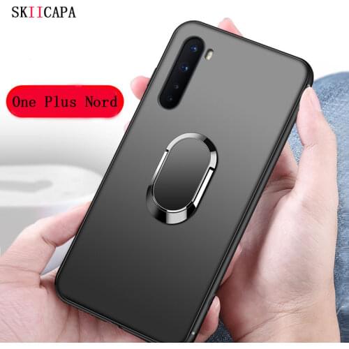 For OnePlus 8T Nord Case Soft Silicone With Stand Ring Magnet Holder TPU Back Cover for One Plus Nord 1+8T 1+Nord 5G phone cover