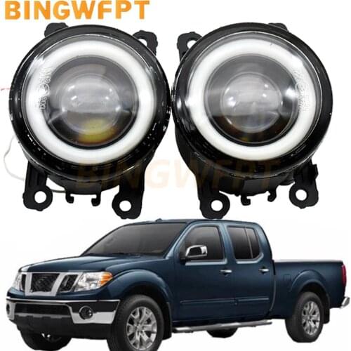 For Nissan Frontier 2005-2015 Car Styling LED Fog Light Angel Eye Daytime Running Lamp DRL H11 12V High Bright