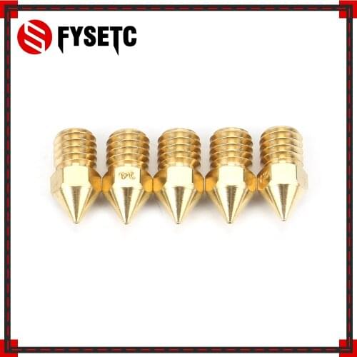 3D Printer Extruder Hot End Nozzle 0.4mm Nozzle For 1.75 mm Filament M6*13mm Printer Nozzle 3D Printer Parts