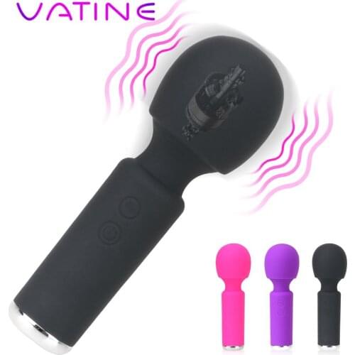 Dildo Vibrator 10 Frequency Vagina Clitoris Stimulator Mini AV Stick Magic Wand G-spot Massager Sex Toy for Women Adult Products