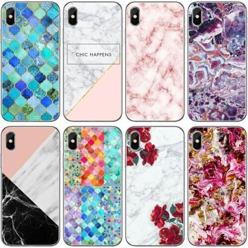 Granite Scrub Marble Stone image For iPhone 6 6plus 7 8 plus 5 5S SE For iPhone X XS XR XS Max Soft Silicone Phone Case